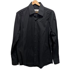Yves Saint Laurent Black Button Down Shirt Size Medium